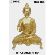 LORD BUDDHA BRASS STATUE 7.5 KG, PRICE RS.9990 ONLY