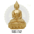 LORD BUDDHA BRASS STATUE 3.5 KG, PRICE RS. 4662  ONLY