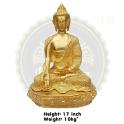 LORD BUDDHA BRASS STATUE 10 KG, PRICE RS. 13320  ONLY