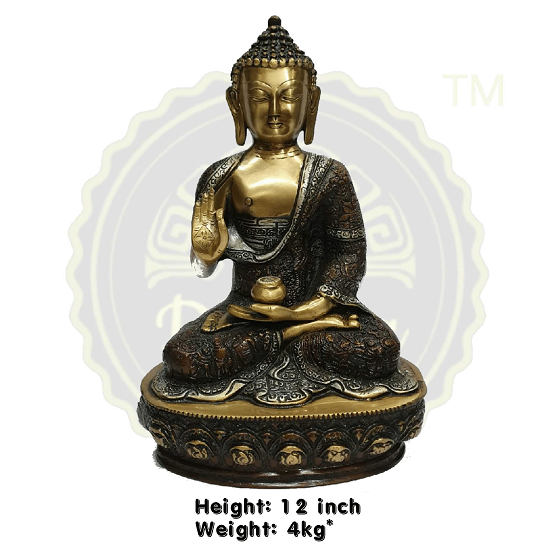 LORD BUDDHA BRASS STATUE 4 KG, PRICE RS.5928 ONLY