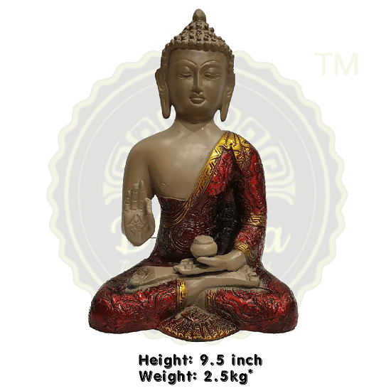 LORD BUDDHA BRASS STATUE 2.5  KG, PRICE RS. 3705  ONLY