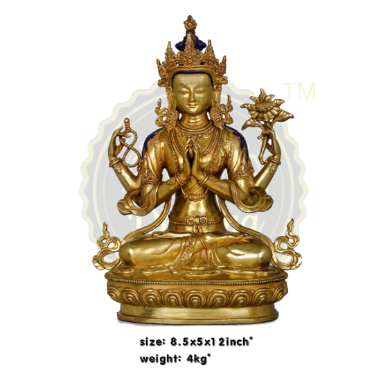 LORD BUDDHA BRASS STATUE  4 KG, PRICE RS. 5328 ONLY