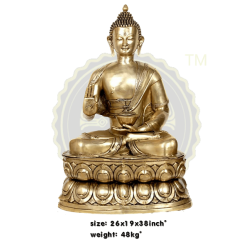 LORD BUDDHA BRASS STATUE 48   KG, PRICE RS. 63936  ONLY