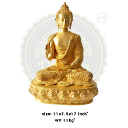 LORD BUDDHA BRASS STATUE  11 KG, PRICE RS. 14652 ONLY