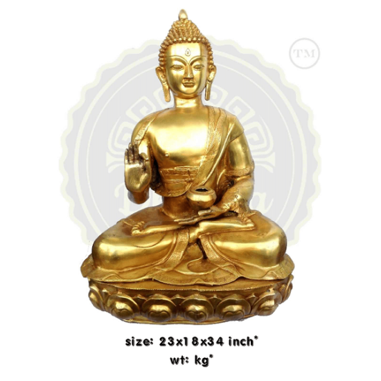 LORD BUDDHA BRASS STATUE 45  KG, PRICE RS. 59940 ONLY