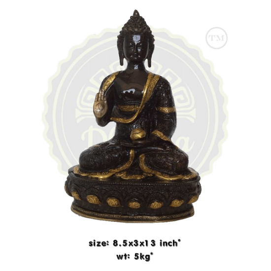 LORD BUDDHA BRASS STATUE 5  KG, PRICE RS.7410 ONLY