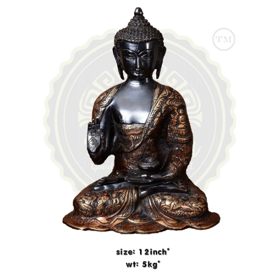 LORD BUDDHA BRASS STATUE 5 KG, PRICE RS.7410 ONLY