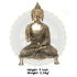 LORD BUDDHA BRASS STATUE 2.5  KG, PRICE RS.3330 ONLY