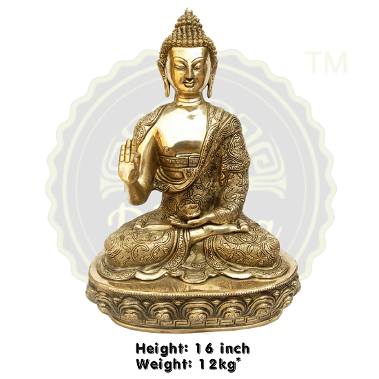 LORD BUDDHA BRASS STATUE12   KG, PRICE RS. 15984 ONLY